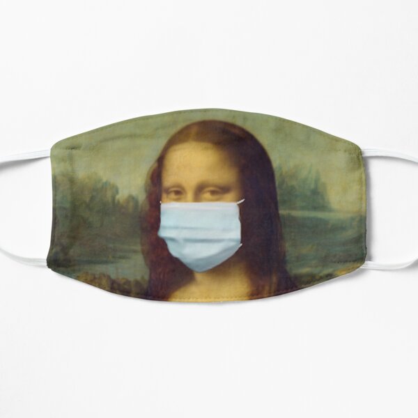 Mona Lisa Quarantine Coronavirus Mask and Gloves Mask