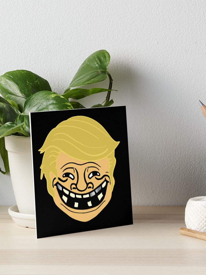 Crazy Troll Face Social Media Photographic Print for Sale by Steelpaulo