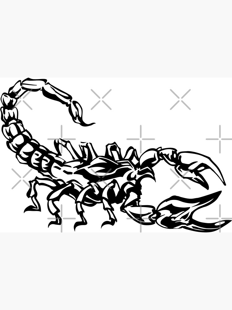 Tribal Scorpion Art Print For Sale By LauraGarabedian Redbubble   Flat,750x,075,f Pad,750x1000,f8f8f8.u3 