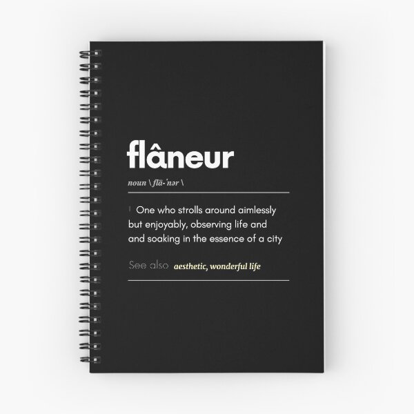 Item preview, "Flâneur" Definition Gift - Meaningful Aesthetic City Lifestyle Vocabulary designed and sold by ddanvux.