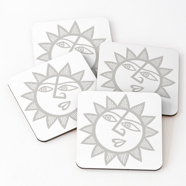 Item preview, Original Happy and Smirky Sun Looking Up Design (light grey) designed and sold by wariana.