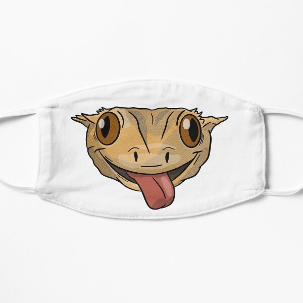 Crested Gecko Yellow Flat Mask
