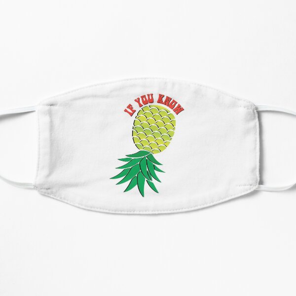Upside Down Pineapple Swinger Flat Mask