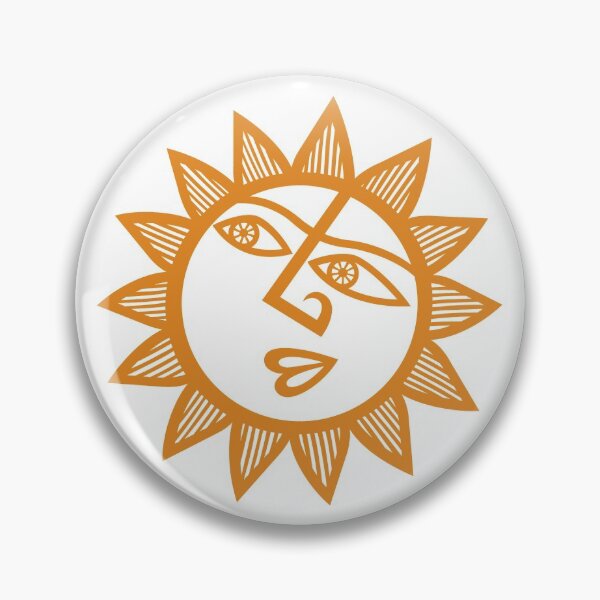 Item preview, Original Happy and Smirky Sun Looking Up Design (orange) designed and sold by wariana.