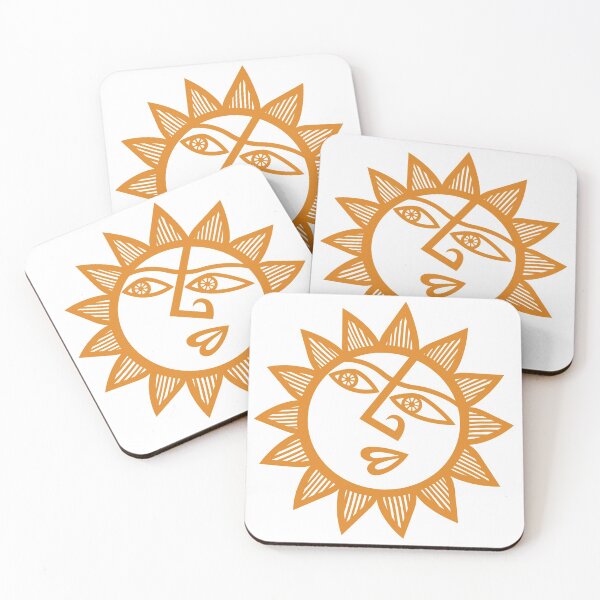 Item preview, Original Happy and Smirky Sun Looking Up Design (orange) designed and sold by wariana.