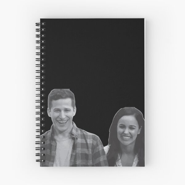 Item preview, Jake and Amy greyscale smiling designed and sold by calamity02.