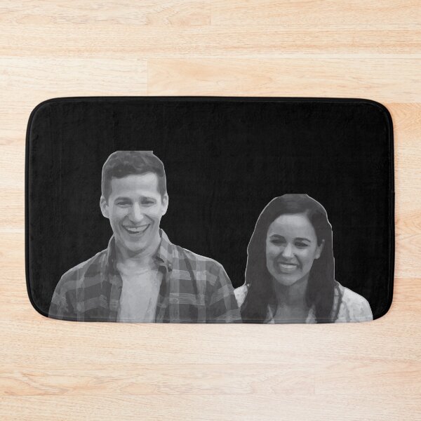 Item preview, Jake and Amy greyscale smiling designed and sold by calamity02.