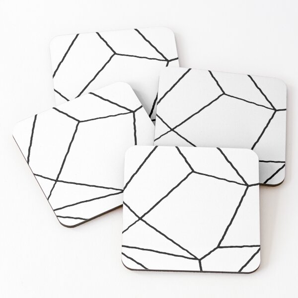Item preview, Geometric Black and White Throw Pillow designed and sold by sheseddit.
