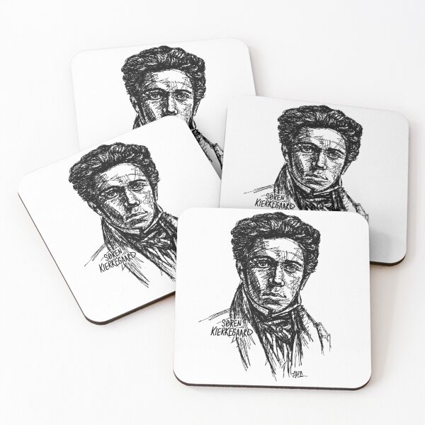 Item preview, Søren Kierkegaard philosopher sketch designed and sold by fortissimotees.