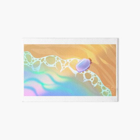 Message Bouteille - Plage - Animal Crossing New Horizons Impression rigide