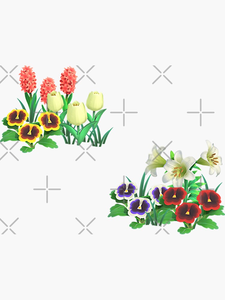 Animal Crossing Flower Stickers by emhues