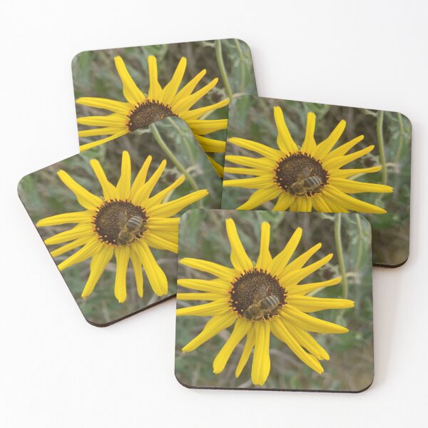 Item preview, Photograph of a Beautiful Bee on a Sunflower designed and sold by MasonAlec.