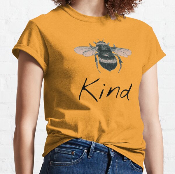 bee kind t shirt yellow