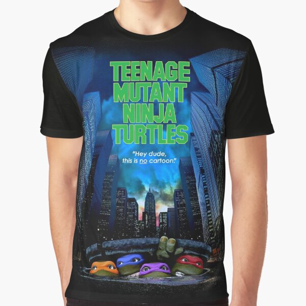 Teenage Mutant Ninja Turtles Japanese 80's Adult T-Shirt, Men's, Size: Small, Blue