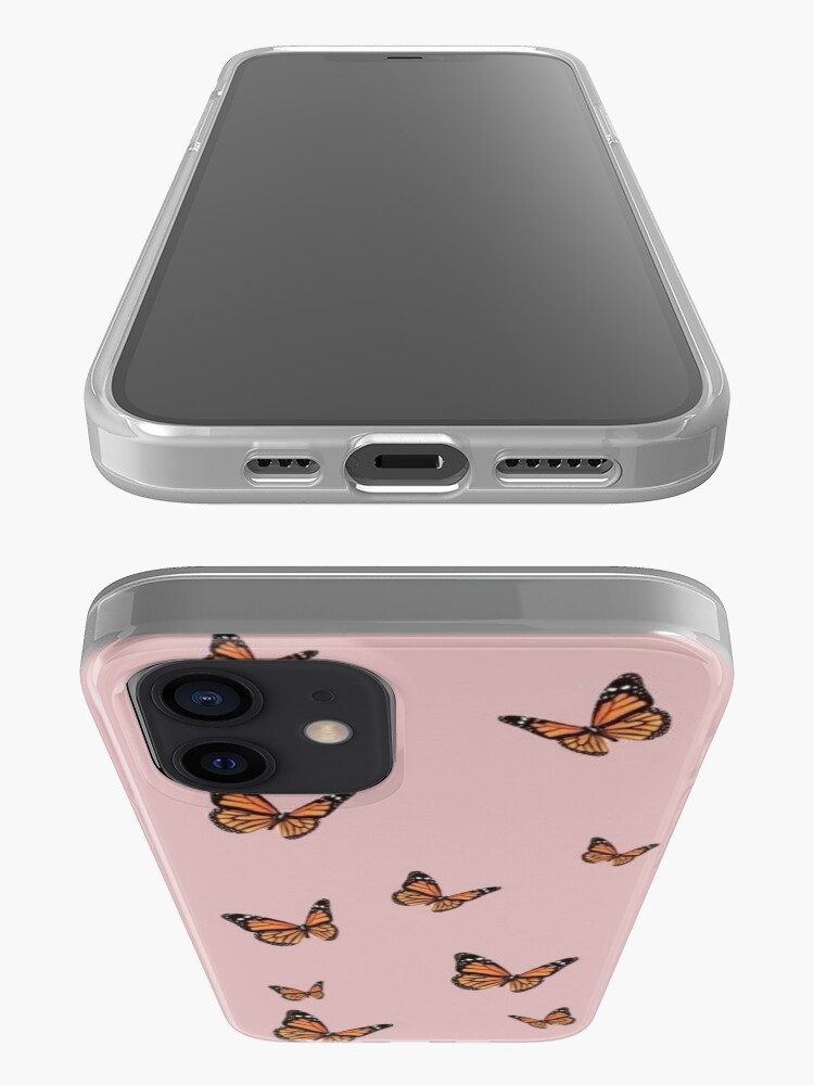 Alternate view of Monarch Butterflies with Pink Background iPhone Case & Cover