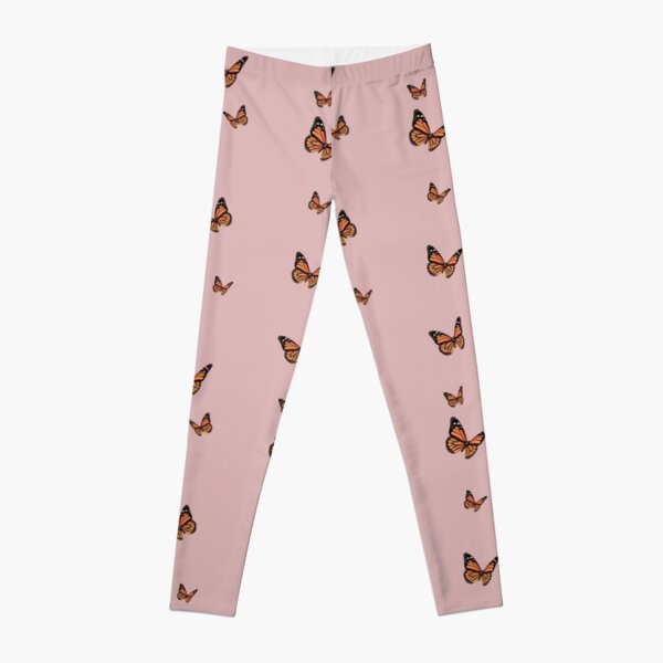 Pink Monarch Butterfly Pattern Print Women's Leggings – GearFrost
