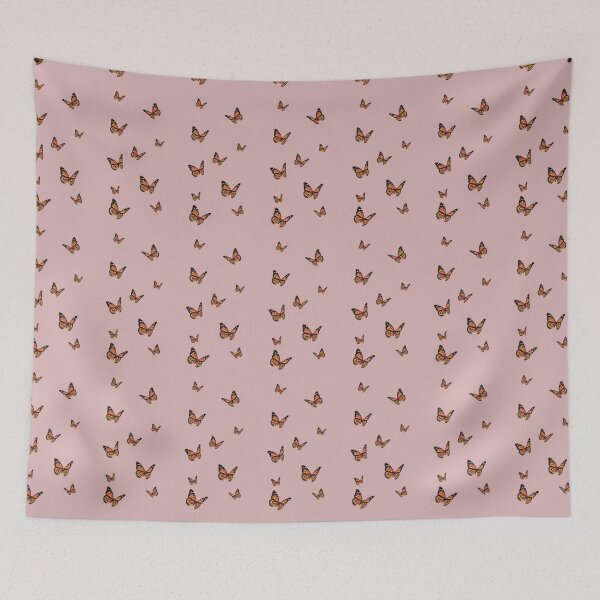 Item preview, Monarch Butterflies with Pink Background designed and sold by paytonstach.