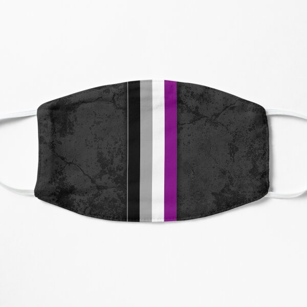 Distressed Asexual Pride Flag Stripe Mask