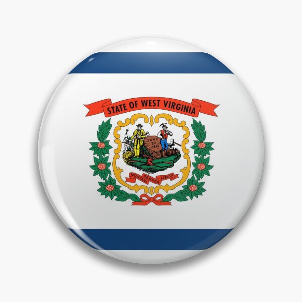 Item preview, Charleston West Virginia - USA State Flag Sticker T-Shirt Duvet designed and sold by deanworld.