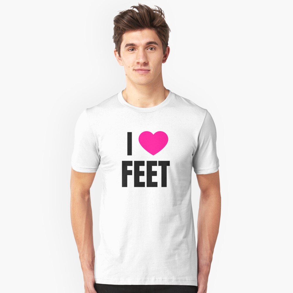 "I Love Feet" Tshirt by QCuLT Redbubble