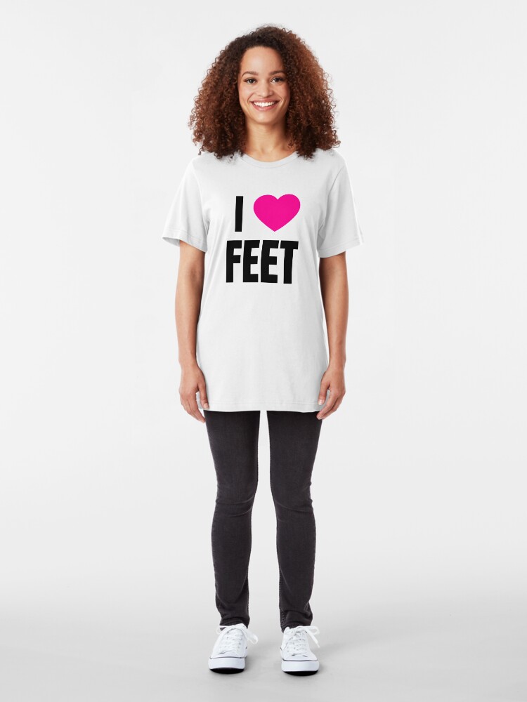 "I Love Feet" Tshirt by QCuLT Redbubble