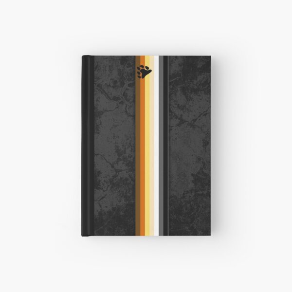 Distressed Gay Bear Pride Flag Stripe Hardcover Journal