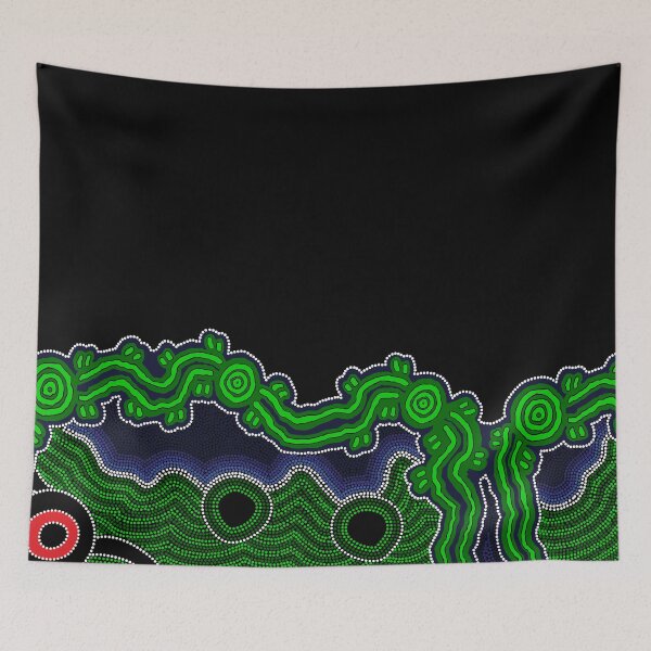 Item preview, Authentic Aboriginal Art -  After the Rain (half) designed and sold by HogarthArts.