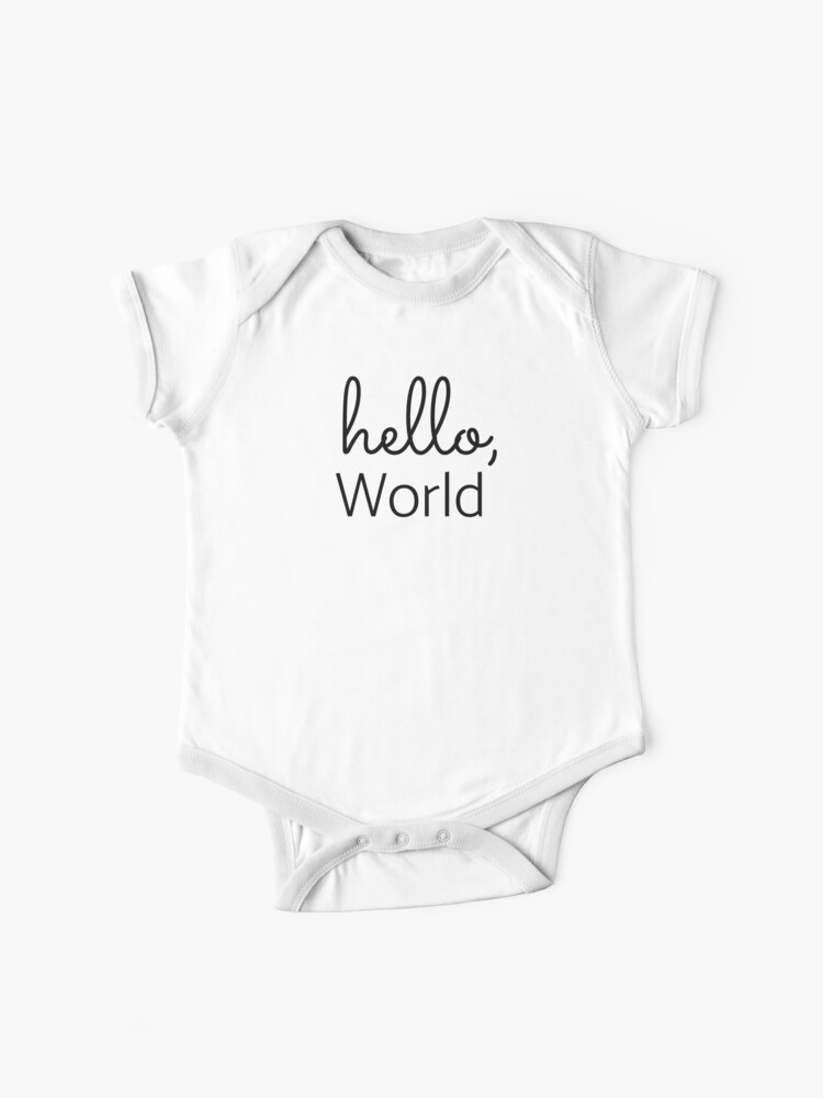 Hello World Baby One Piece By Skynix Redbubble