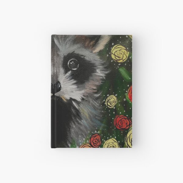 Item preview, Cute lil' racoon among the flowers designed and sold by Cosmiaart.