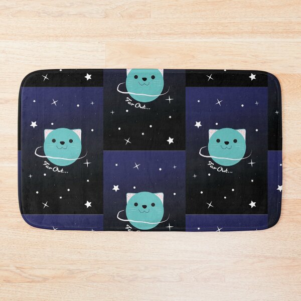 Item preview, Caturn Teal - Far Out - Space Cat designed and sold by Rigel Bergonio.