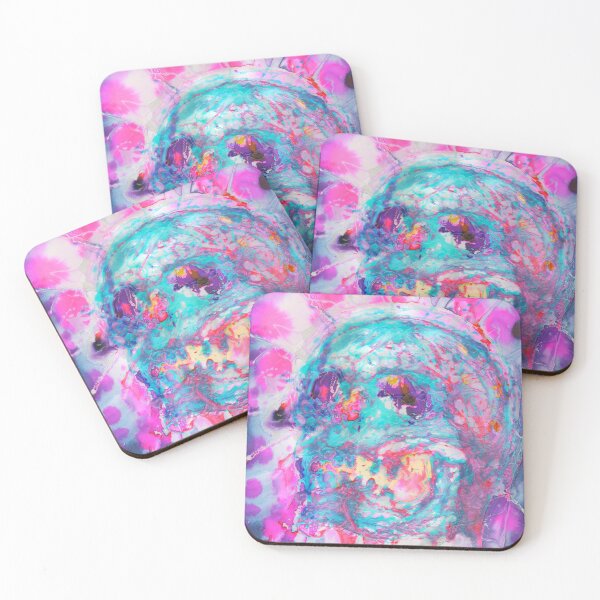 Item preview, Smiling Inside Blue Skull designed and sold by luckynakazawa.