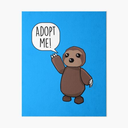 Puppy Melting Adopt Me Art Board Print By Johnpickens Redbubble - roblox adopt me sloth picture