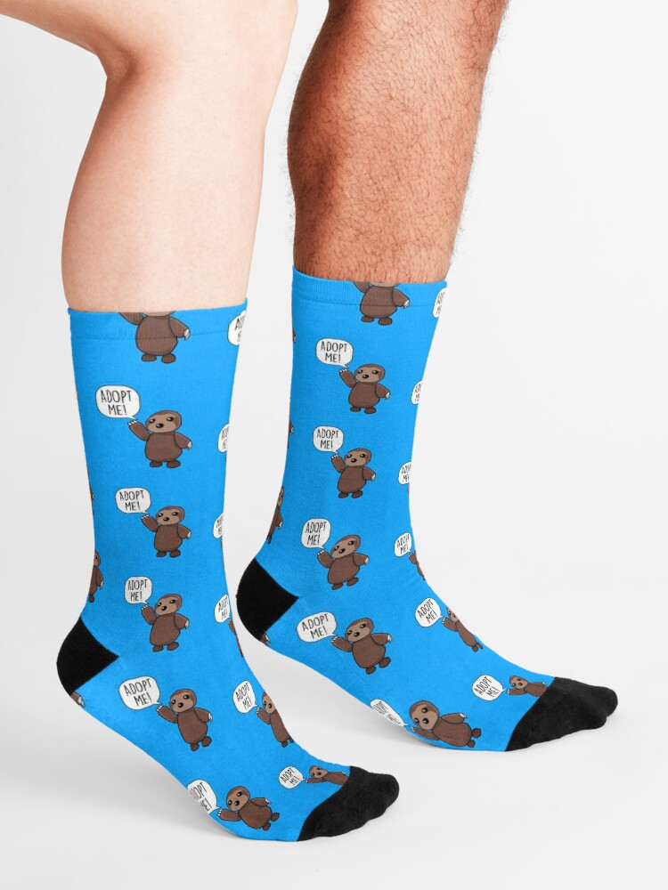 Adopt Me Sloth Socks By Pickledjo Redbubble - how to be a neon pet sloth in adopt me new sloth update roblox