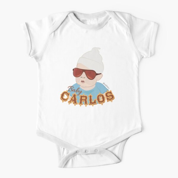 When In Vegas Call Him Carlos Short Sleeve Baby One-Piece