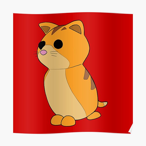 Roblox Cat Posters Redbubble - roblox adopt me drawings pets
