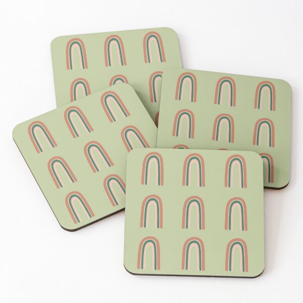 Item preview, Rainbows !!!! minimalist. orange, green, pink. designed and sold by Good News Graphics.