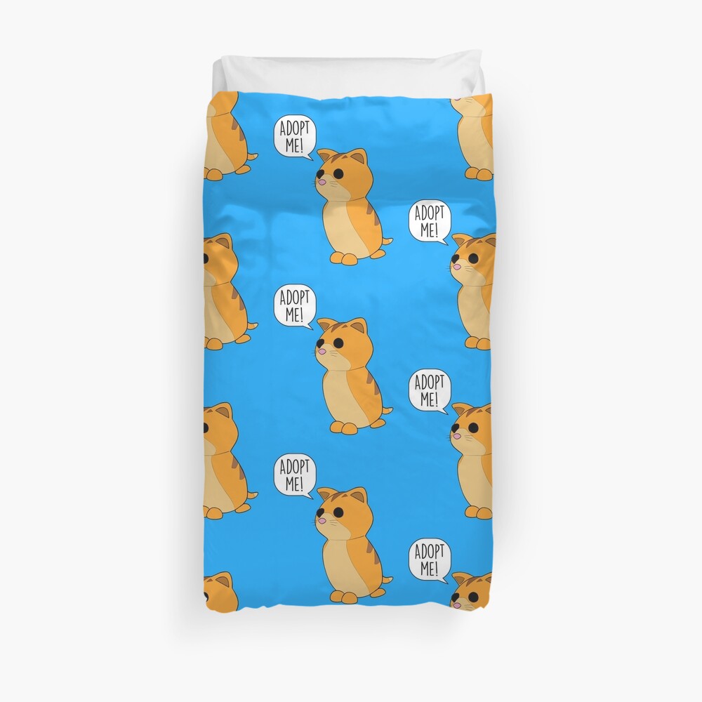 Adopt Me Cat Duvet Cover By Pickledjo Redbubble - roblox adopt me brown bear