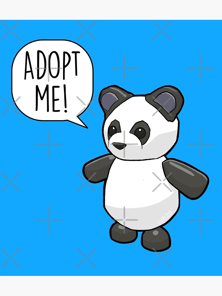 Adopt Me Panda Postcard By Pickledjo Redbubble