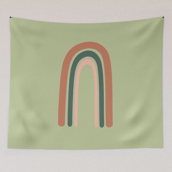 Item preview, Rainbow !!! minimalist. orange, green, pink. designed and sold by Good News Graphics.