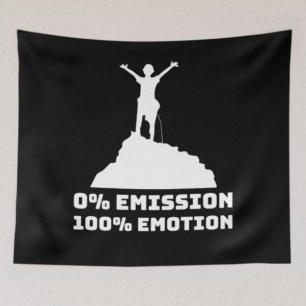 Item preview, 0% emission 100% emotion Climbing climate strike eco designed and sold by desislogn.