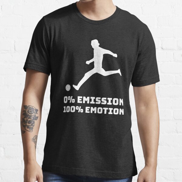 Fussball 0% Emission 100% Emotion Klima Streik Öko Essential T-Shirt