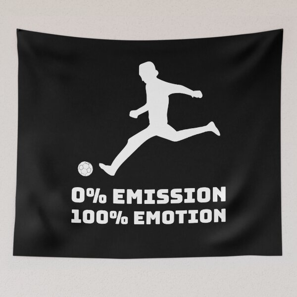 Item preview, Football 0% emission 100% emotion climate strike eco designed and sold by desislogn.