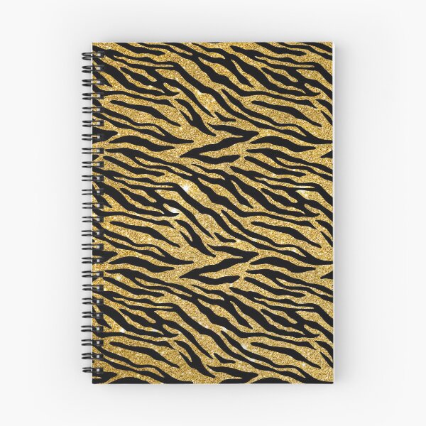Item preview, Faux Gold Glitter Tiger Stripe Pattern designed and sold by wheedesign.