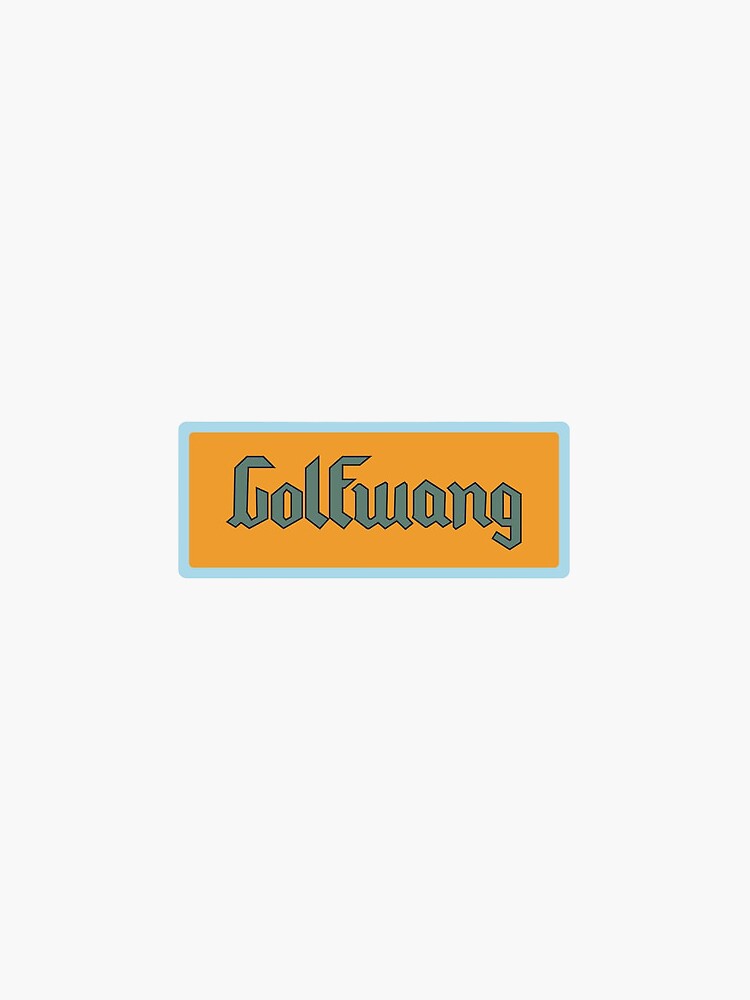 "Golf Wang OE Logo" Sticker by markashxx | Redbubble