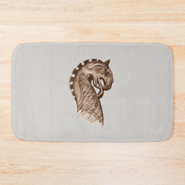 Item preview, Viking Longship Dragon Figurehead in Watercolour designed and sold by thoughtsupnorth.