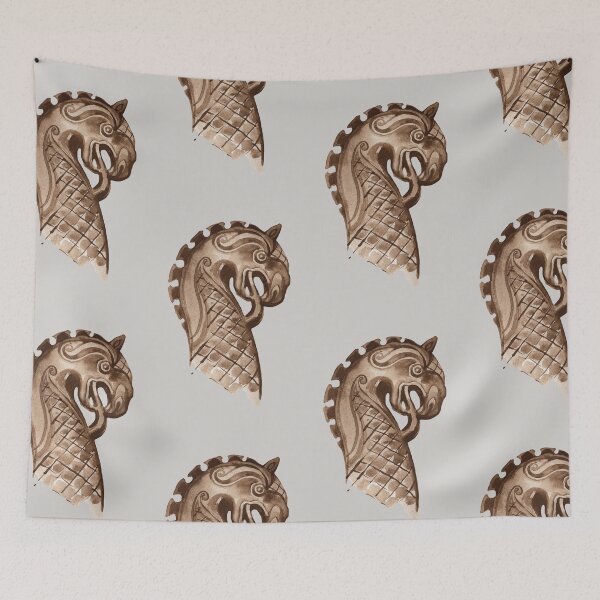 Item preview, Viking Longship Dragon Figurehead in Watercolour designed and sold by thoughtsupnorth.