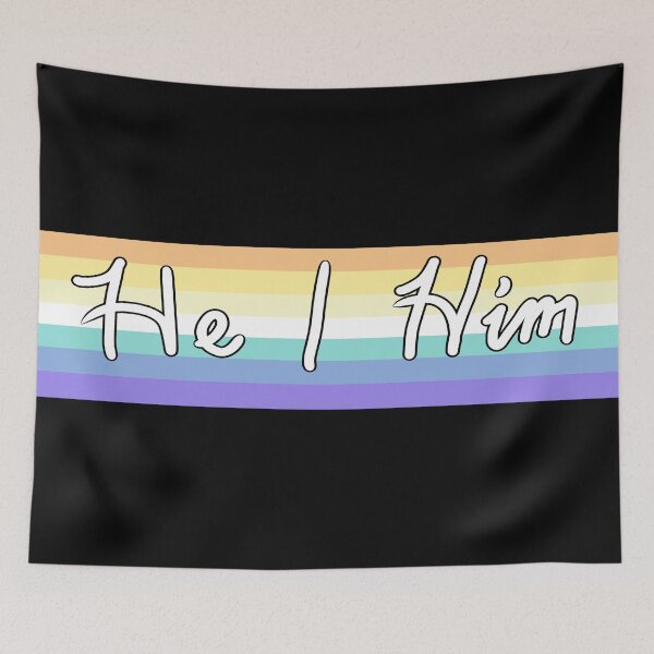 Item preview, Genderfaun - He/Him Cursive designed and sold by daxolotl.