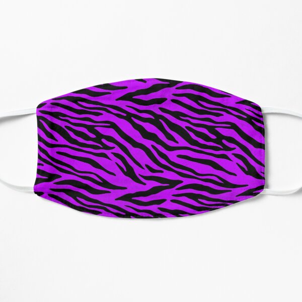 Purple Tiger Stripe Pattern Mask