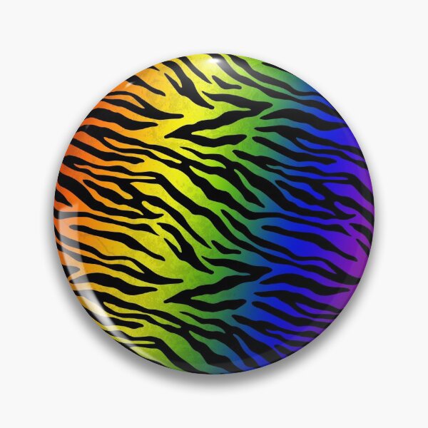 Item preview, Rainbow Tiger Stripe Pattern designed and sold by wheedesign.