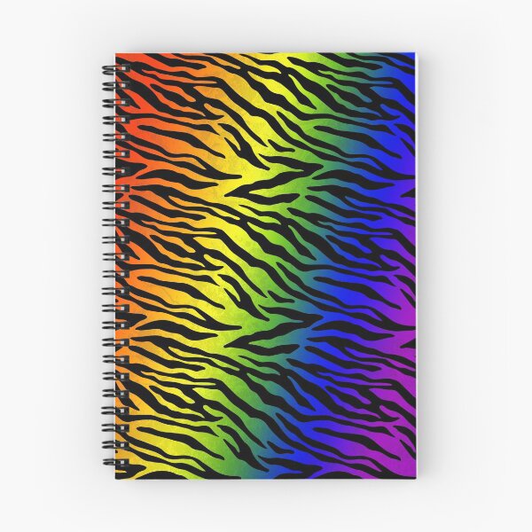 Item preview, Rainbow Tiger Stripe Pattern designed and sold by wheedesign.